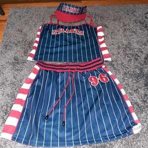 Women's VICTORIOUS 3 Piece Set (Juniors XL) Includes: Cap, Tank, & Skirt